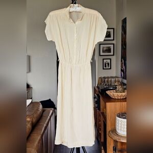 Vintage Carole Little French Silk Midi Dress